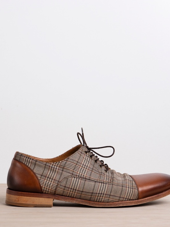 TAFT Jack Shoe London Plaid Leather Oxfords Size 10 main image 8